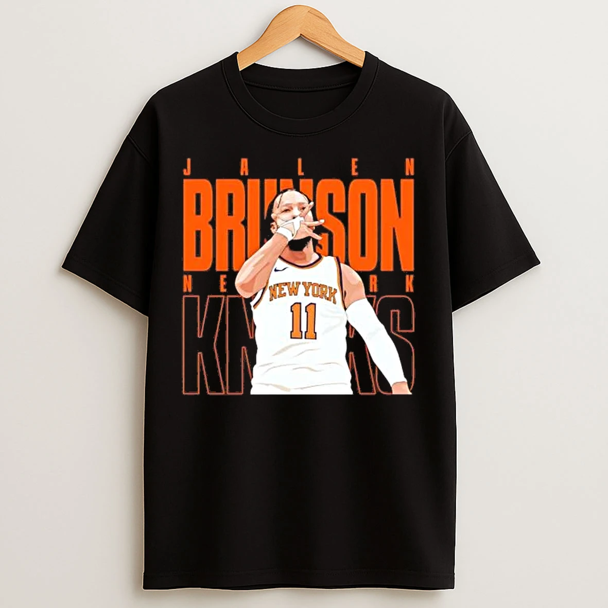 Classic Jalen Brunson Stinky Web Celebration New York Knicks T Shirts