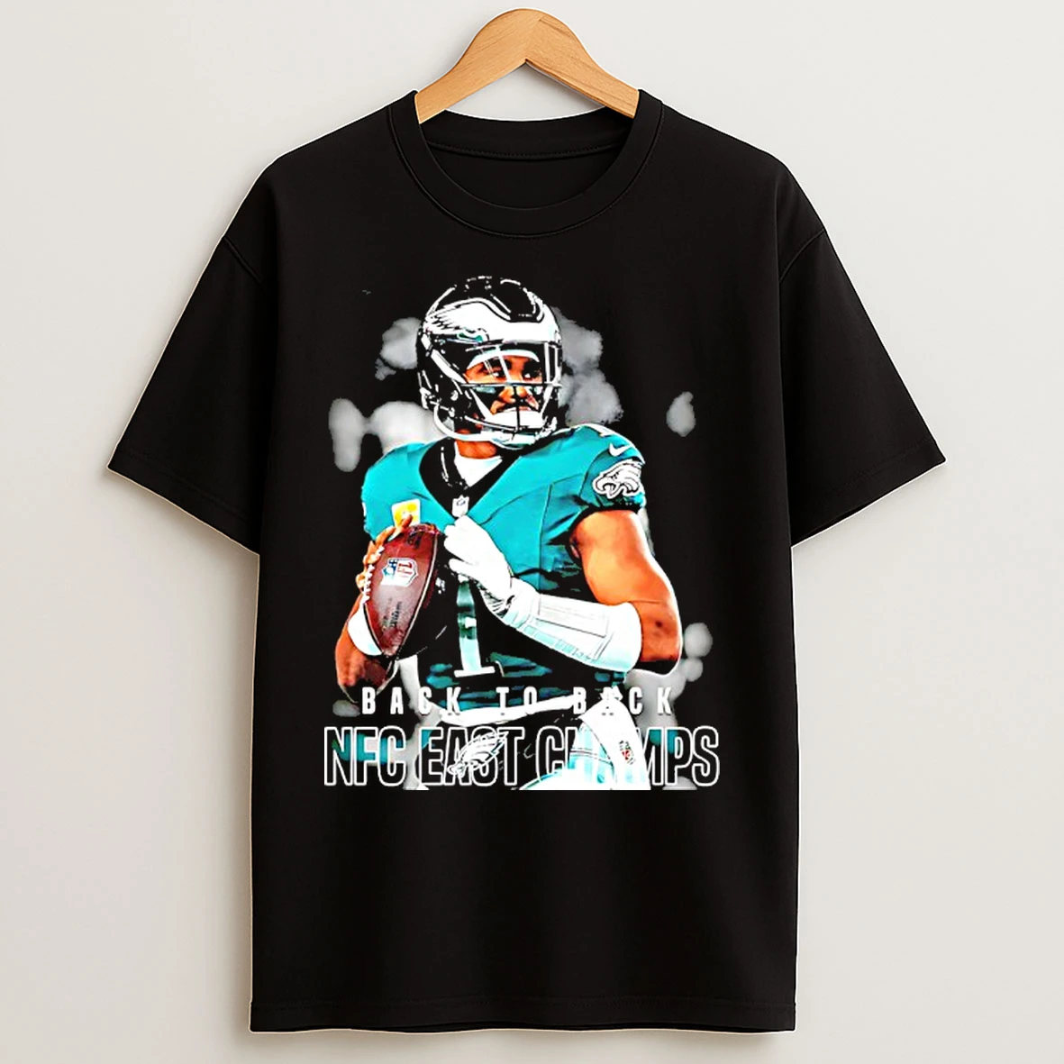 Classic Jalen Hurts 2025 Back To Back Nfc East Champs T Shirts