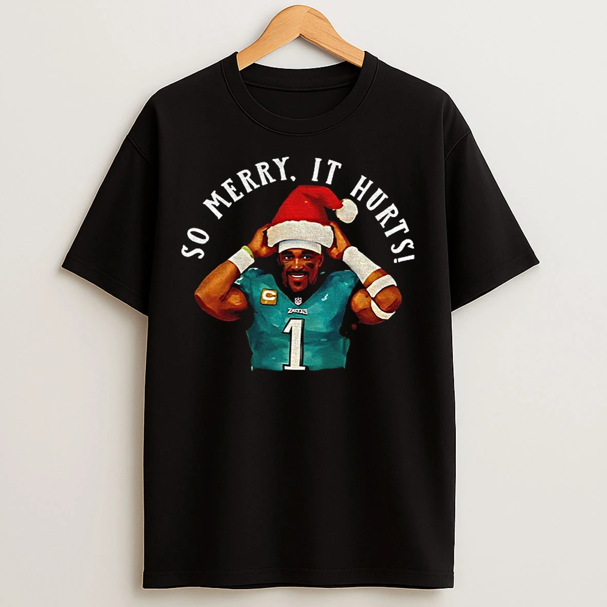 Classic Jalen Hurts So Merry Its Heart Eagles Christmas T Shirts