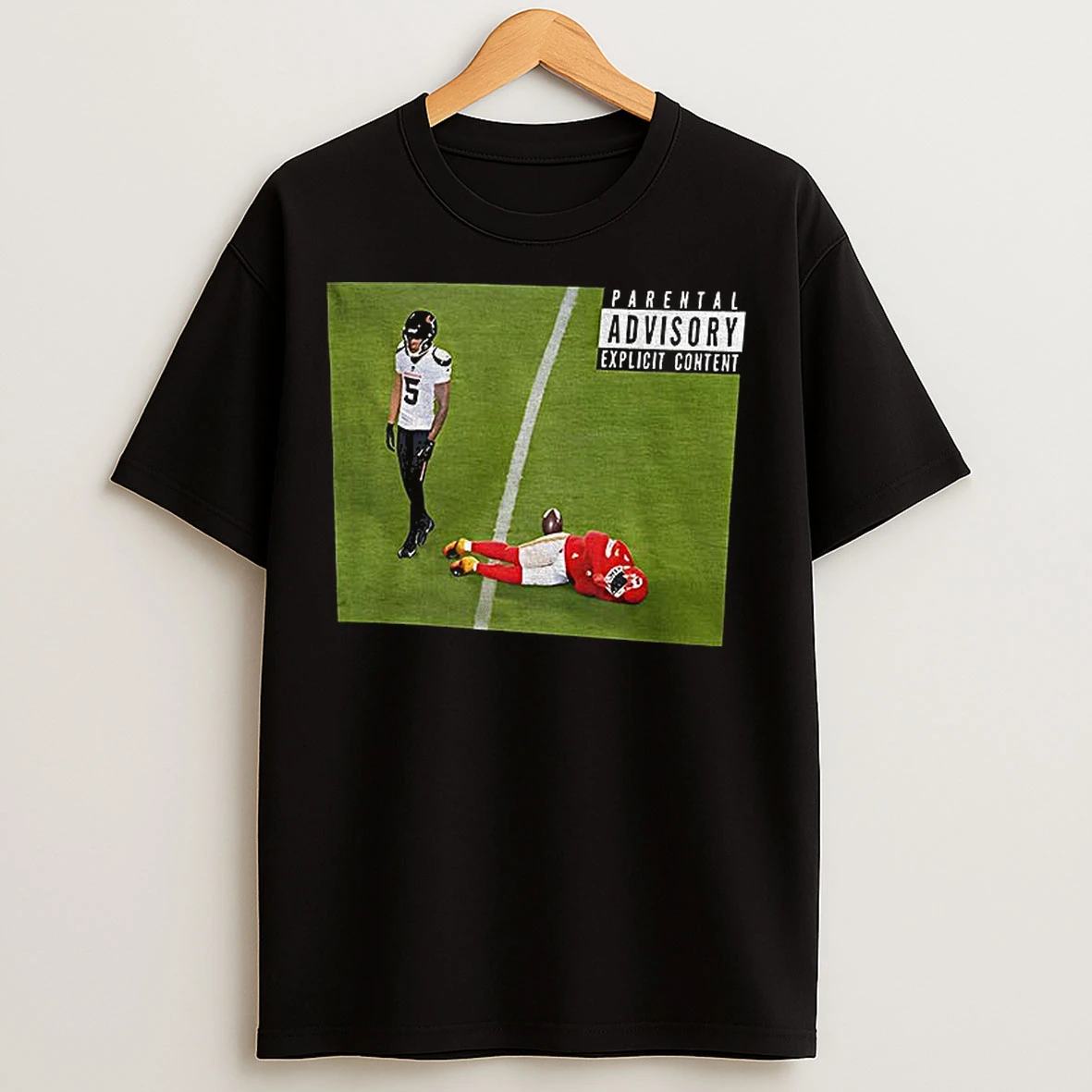 Classic Jalen Pitre Huge Hit Parental Advisory Football Match T Shirts