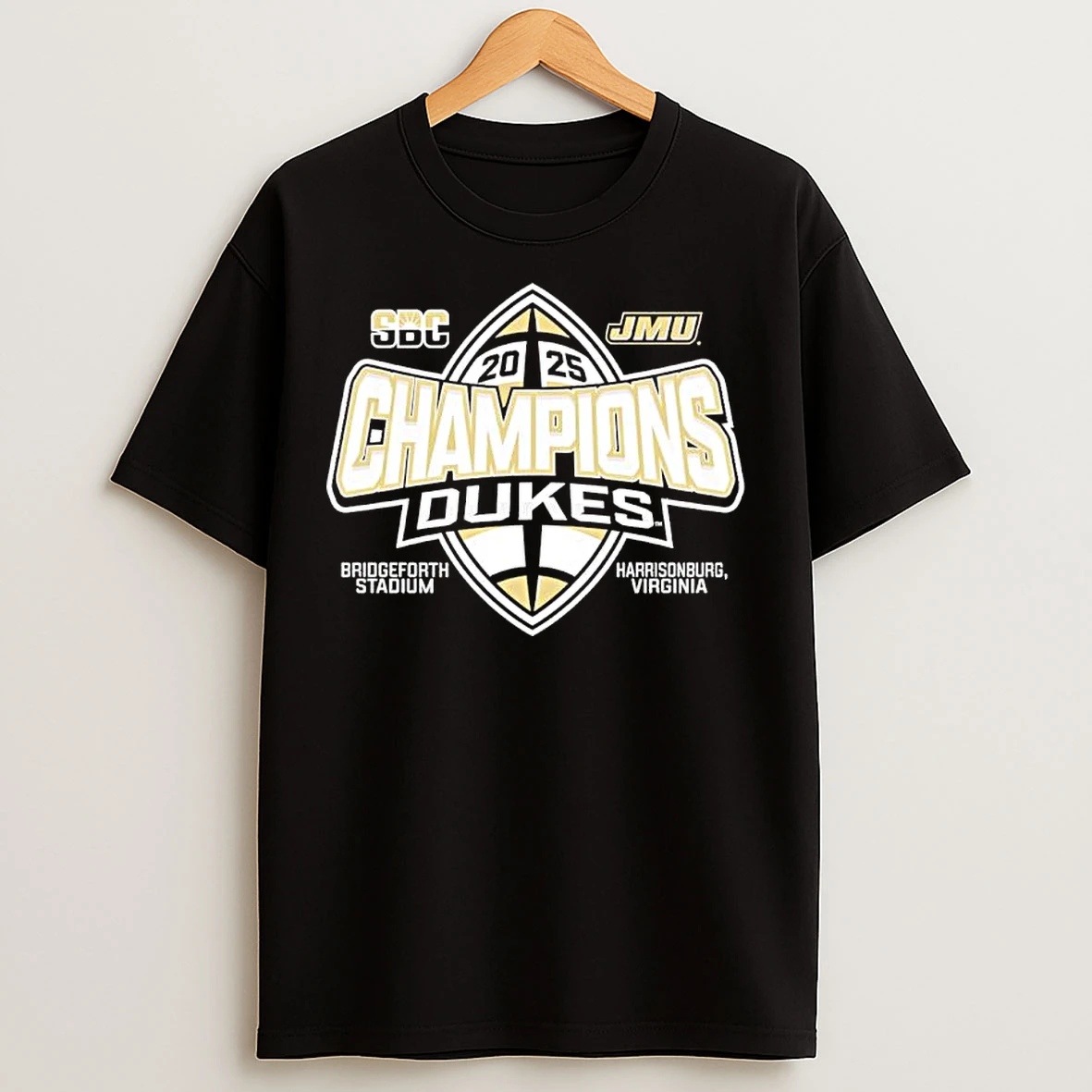 Classic James Madison Dukes Sun Belt Football Champions 2025 T Shirts