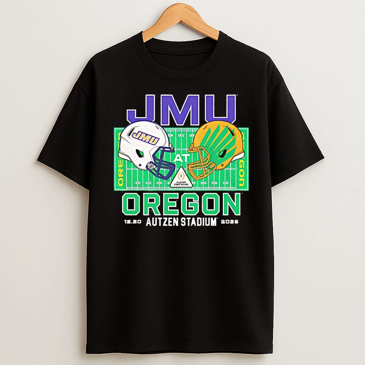Classic James Madison Dukes Vs Oregon Ducks 2025 College Football Playoff T Shirts