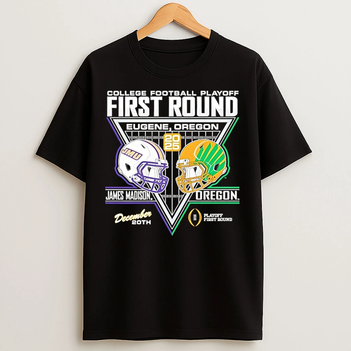 Classic James Madison University Dukes Football 2025 College Football Playoffs 1st Round Match Up T Shirts