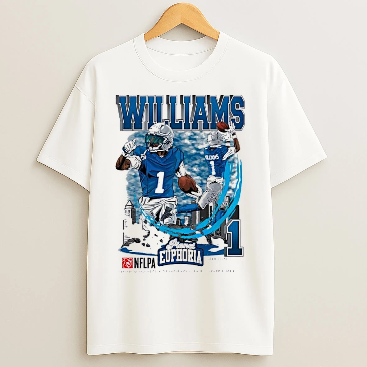Classic Jameson Williams Lions Nflpa Player T Shirts