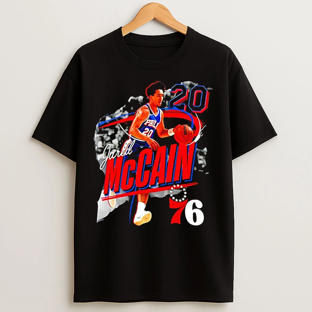 Classic Jared Mccain Philadelphia 76ers Start Of Season 2025 T Shirts