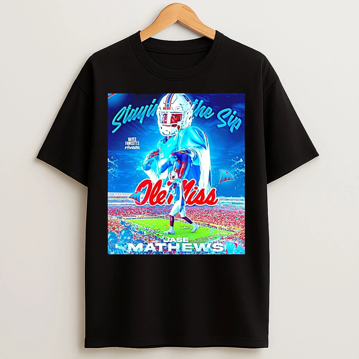 Classic Jase Mathews Ole Miss Staying The Ship Hayes Fawcett Rivals T Shirts