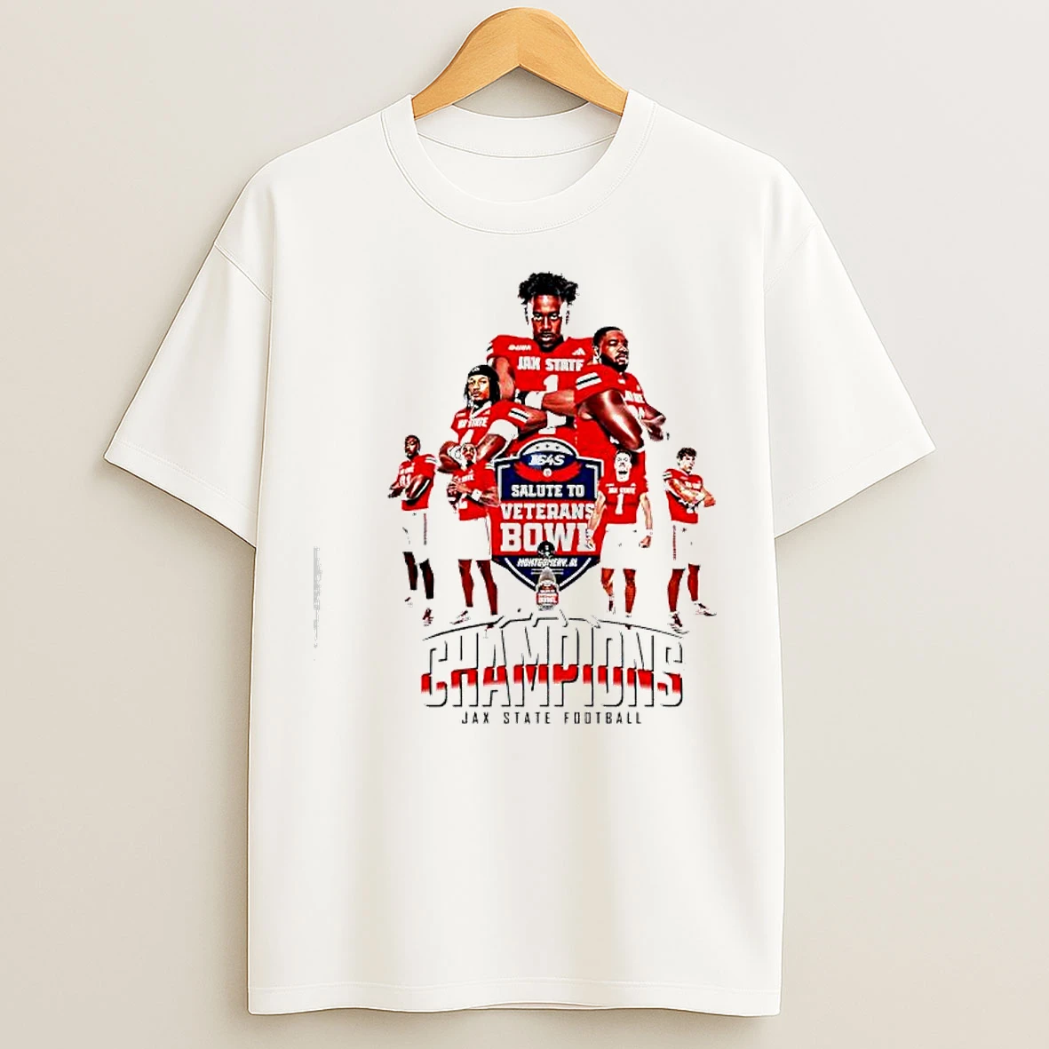 Classic Jax State Football Salute To Veterans Bowl 2025 Champions T Shirts
