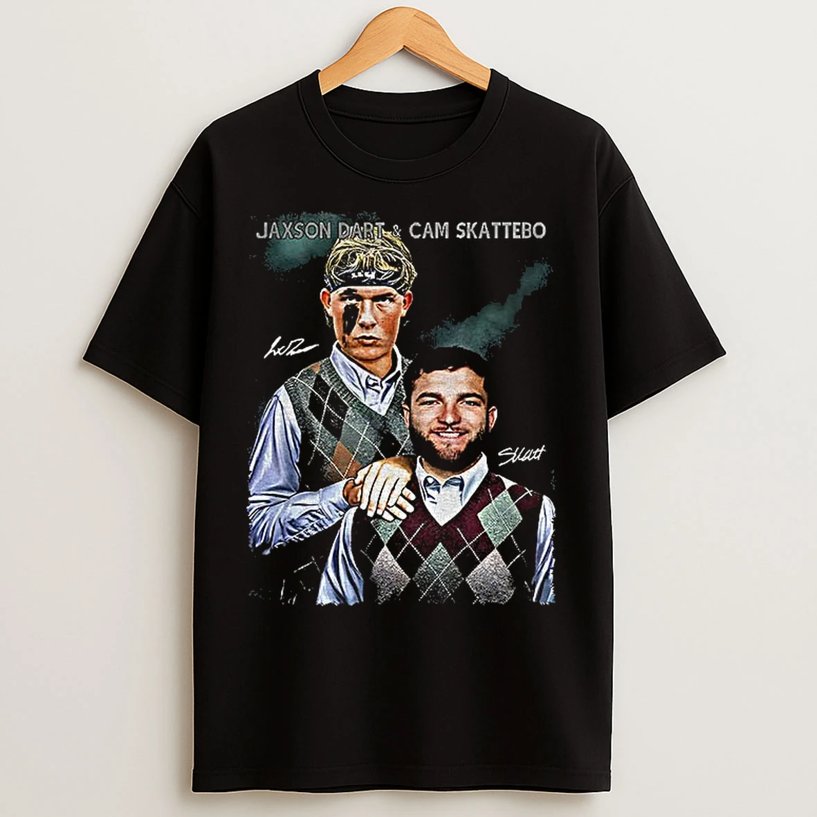 Classic Jaxson Dart And Cam Skattebo Stepbrothers New York Giants Nfl 2025 Vintage T Shirts