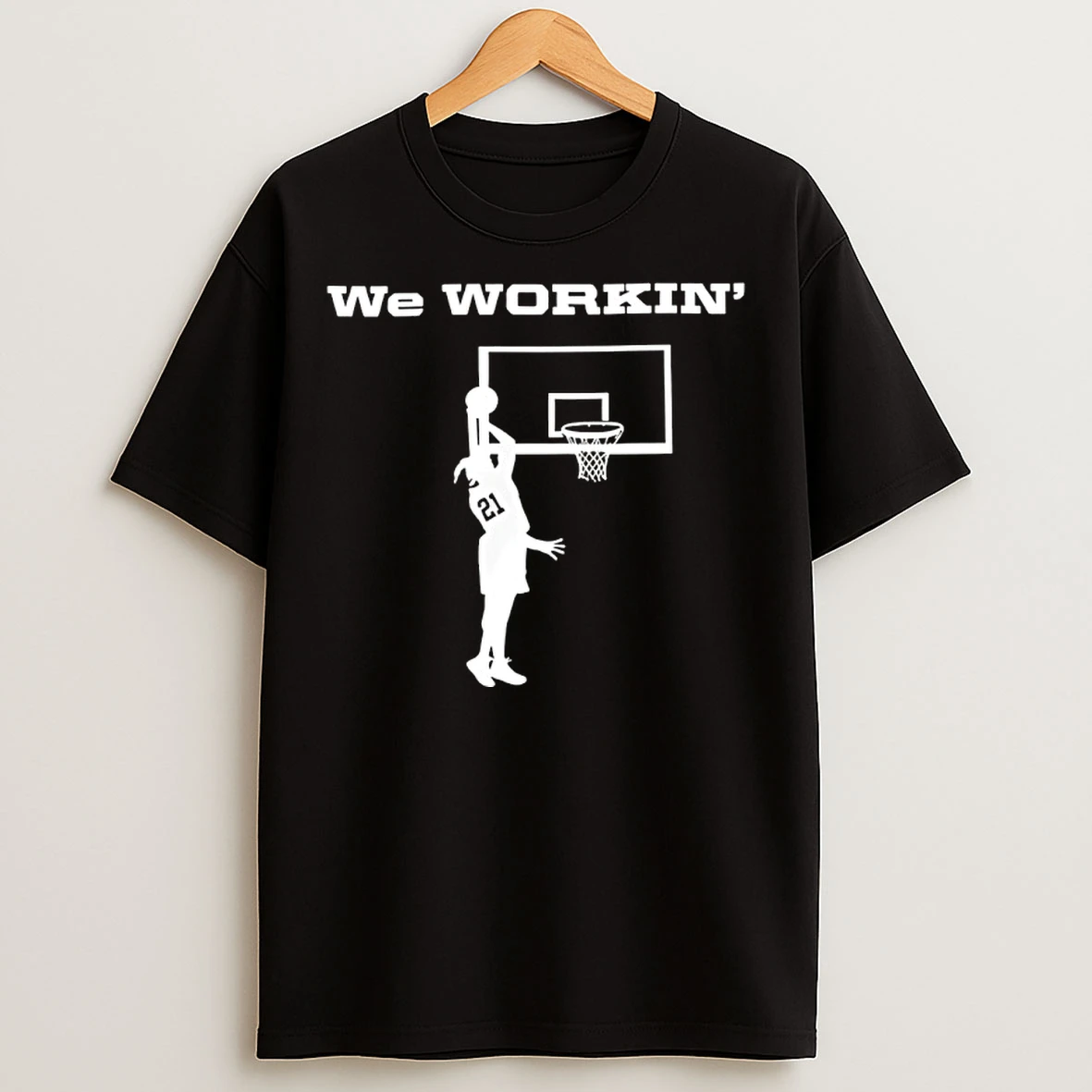 Classic Jayden Quaintance Wearing We Workin T Shirts