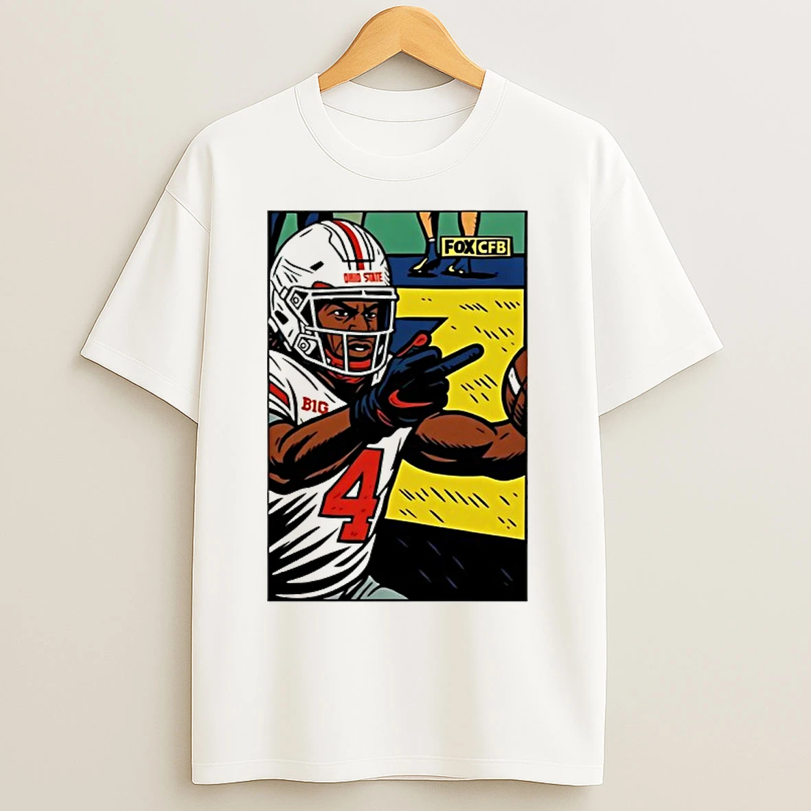 Classic Jeremiah Smith Ohio State Buckeyes Flips Off Michigan Fan T Shirts