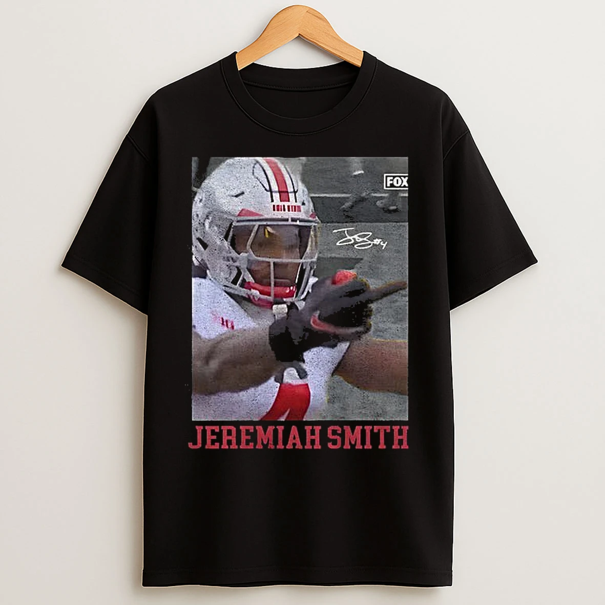 Classic Jeremiah Smith Ohio State Buckeyes Middle Finger With The Marcus Hall Salute T Shirts