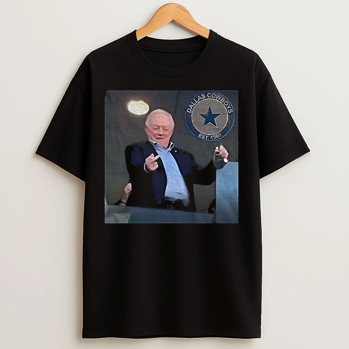 Classic Jerry Jones Dallas Cowboys Middle Finger Est 1960 T Shirts