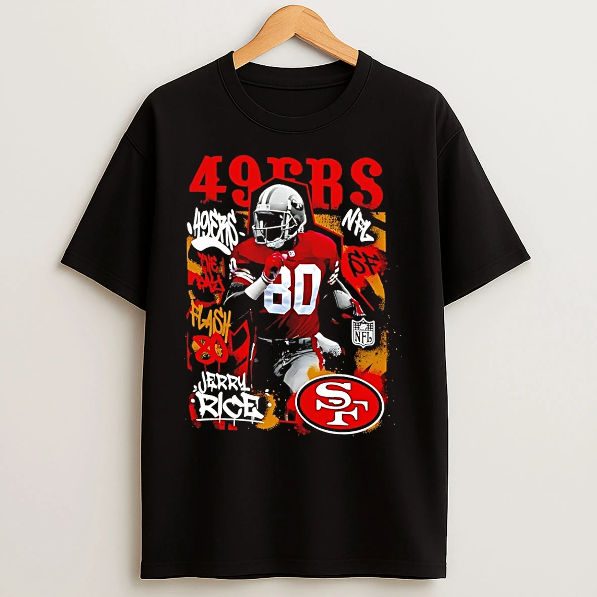 Classic Jerry Rice San Francisco 49ers Star Player T Shirts