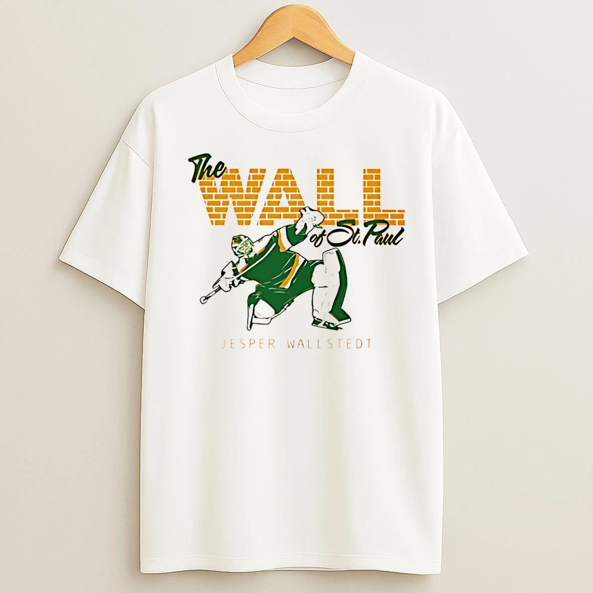 Classic Jesper Wallstedt Minnesota Wild The Wall Of St Paul Christmas T Shirts