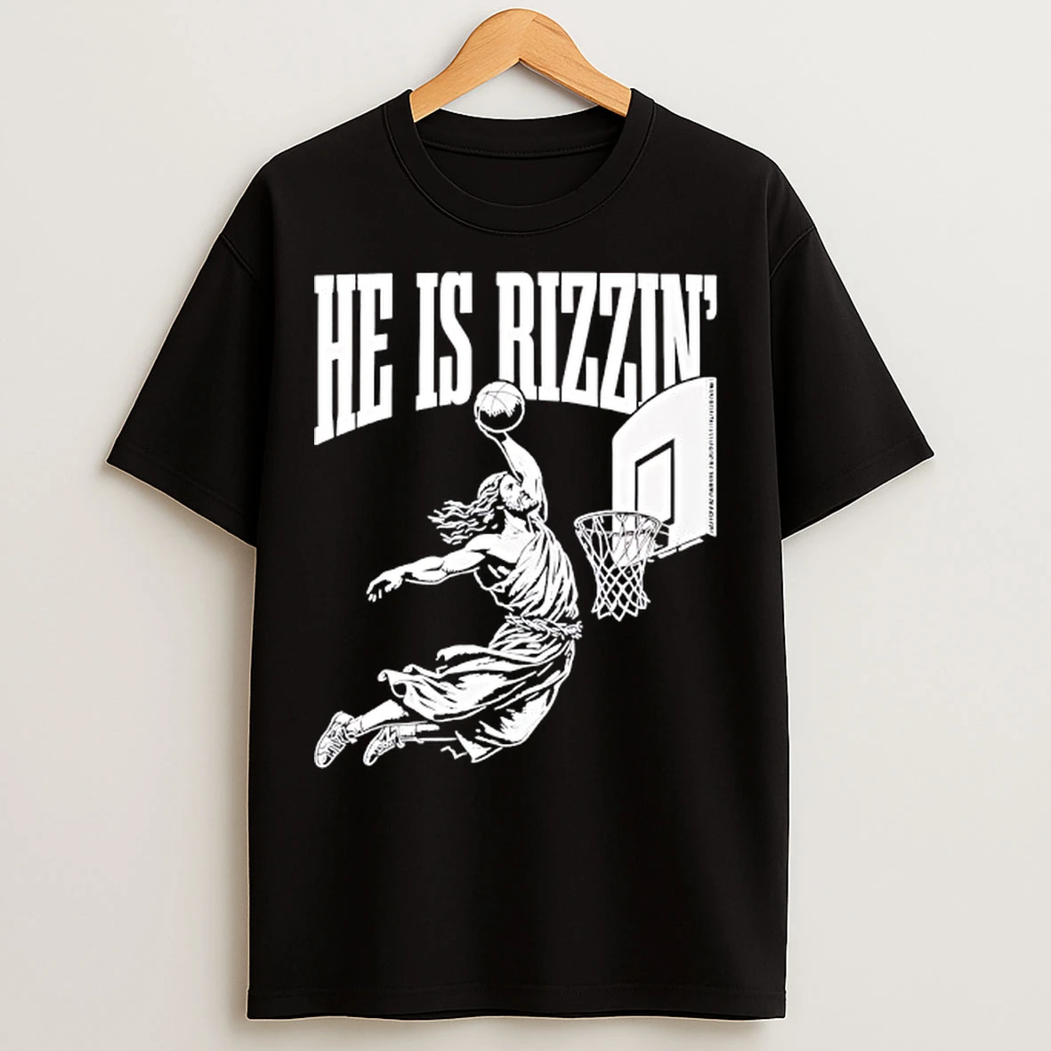 Classic Jesus Has Rizzen Basketball Funny T Shirts
