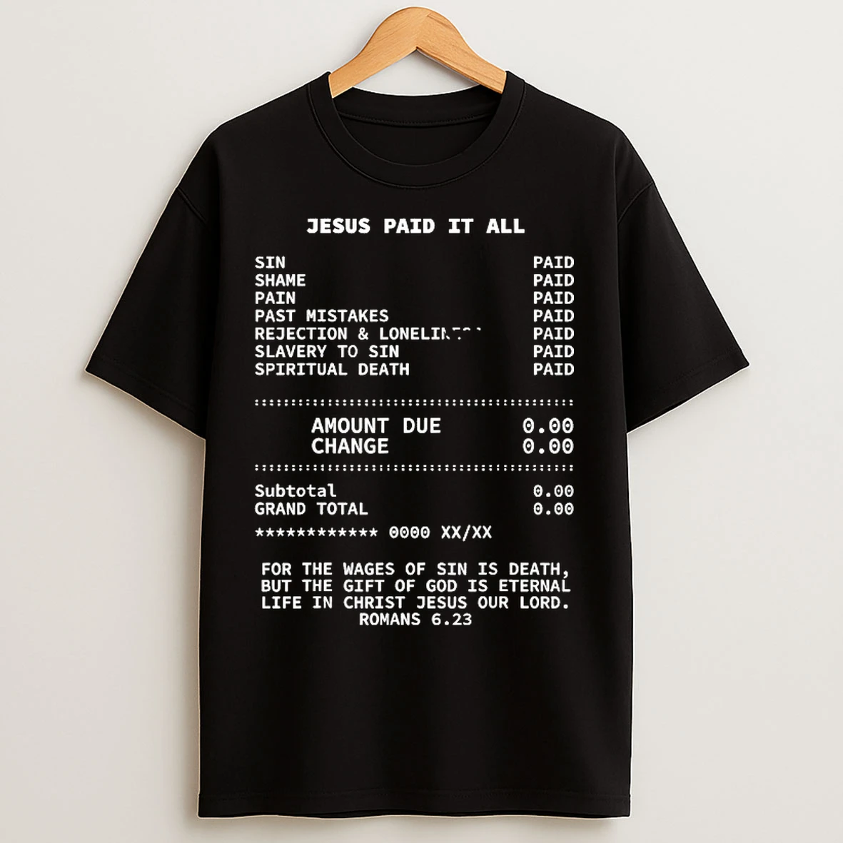 Classic Jesus Paid It All T Shirts