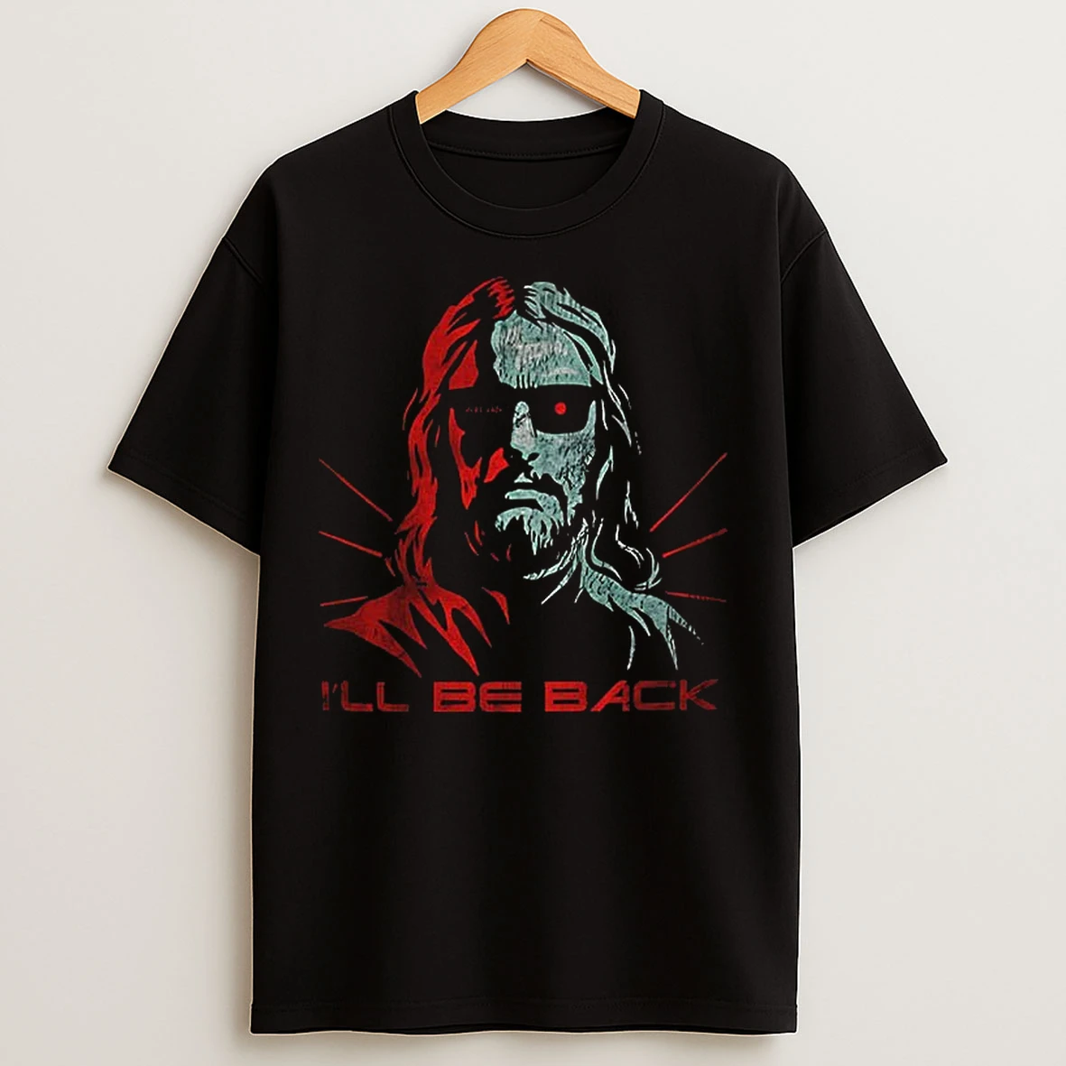 Classic Jesus Terminator Ill Be Back T Shirts