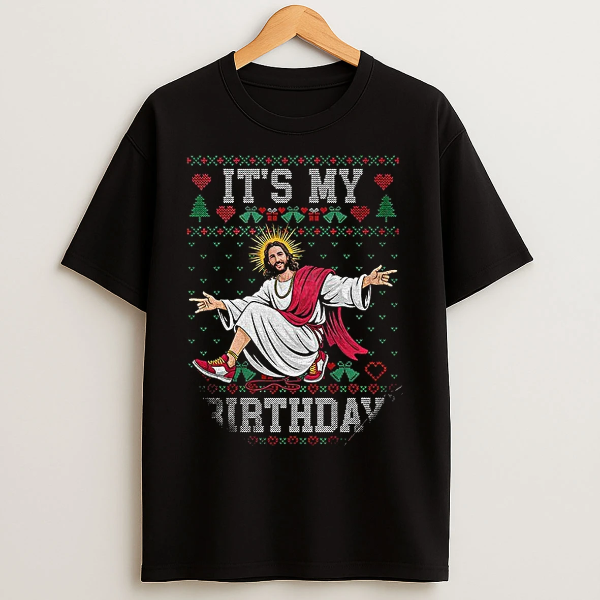 Classic Jesus Its My Birthday Merry Christmas Xmas T Shirts