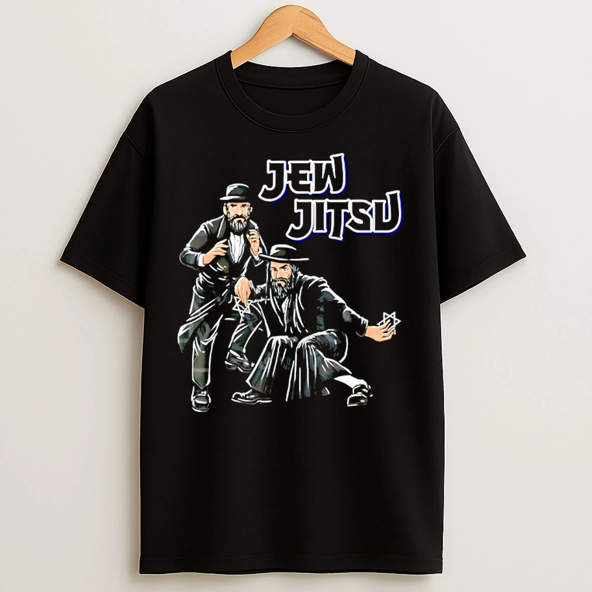 Classic Jew Jitsu Rabbi Horah Dance T Shirts