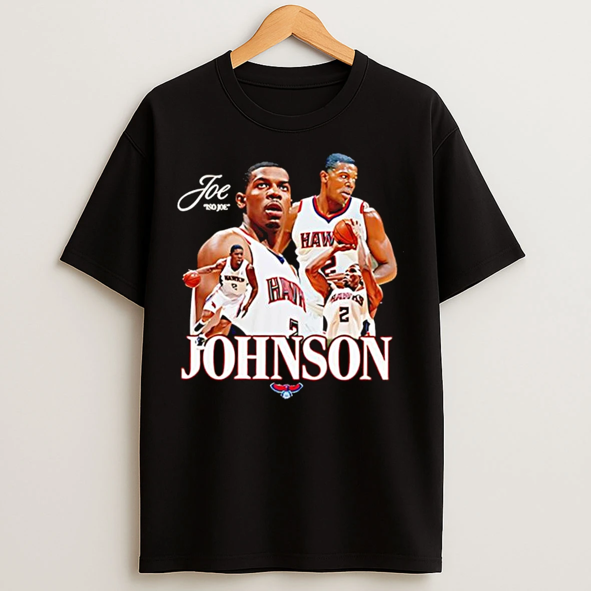 Classic Joe Johnson Arkansas Razorbacks Graphic T Shirts