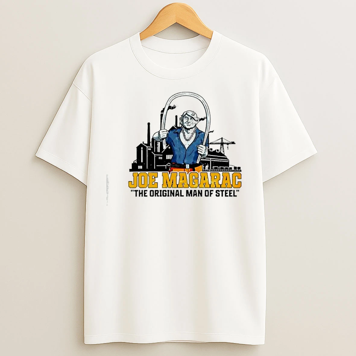 Classic Joe Magarac The Man Of Steel Graphic T Shirts