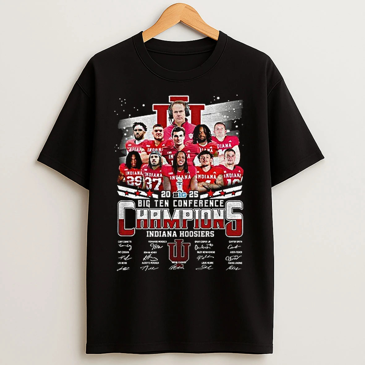 Classic Joey Mcguire Texas Tech Red Raiders Big Ten Conference Champions Signature T Shirts
