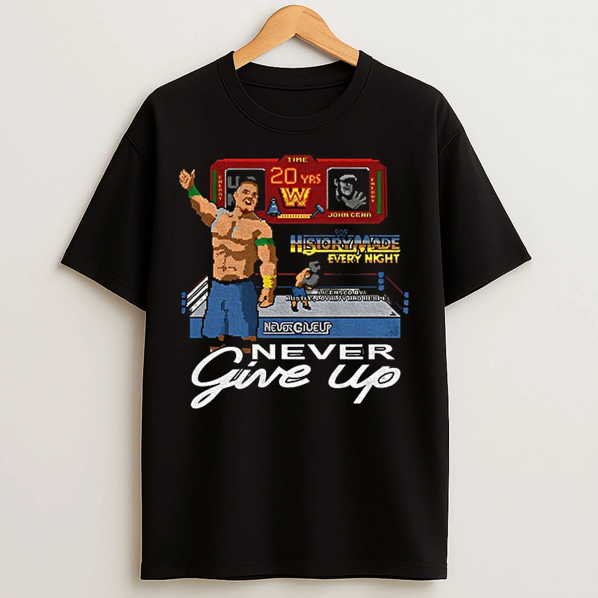 Classic John Cena The Last Time Is Now Lets Go Washington Capitals Never Give Up T Shirts