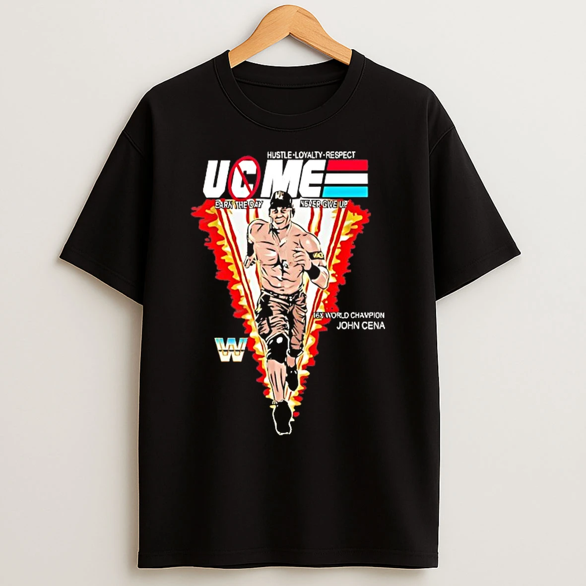 Classic John Cena U C Me Hustle Loyalty Respect Wwe World Champion T Shirts