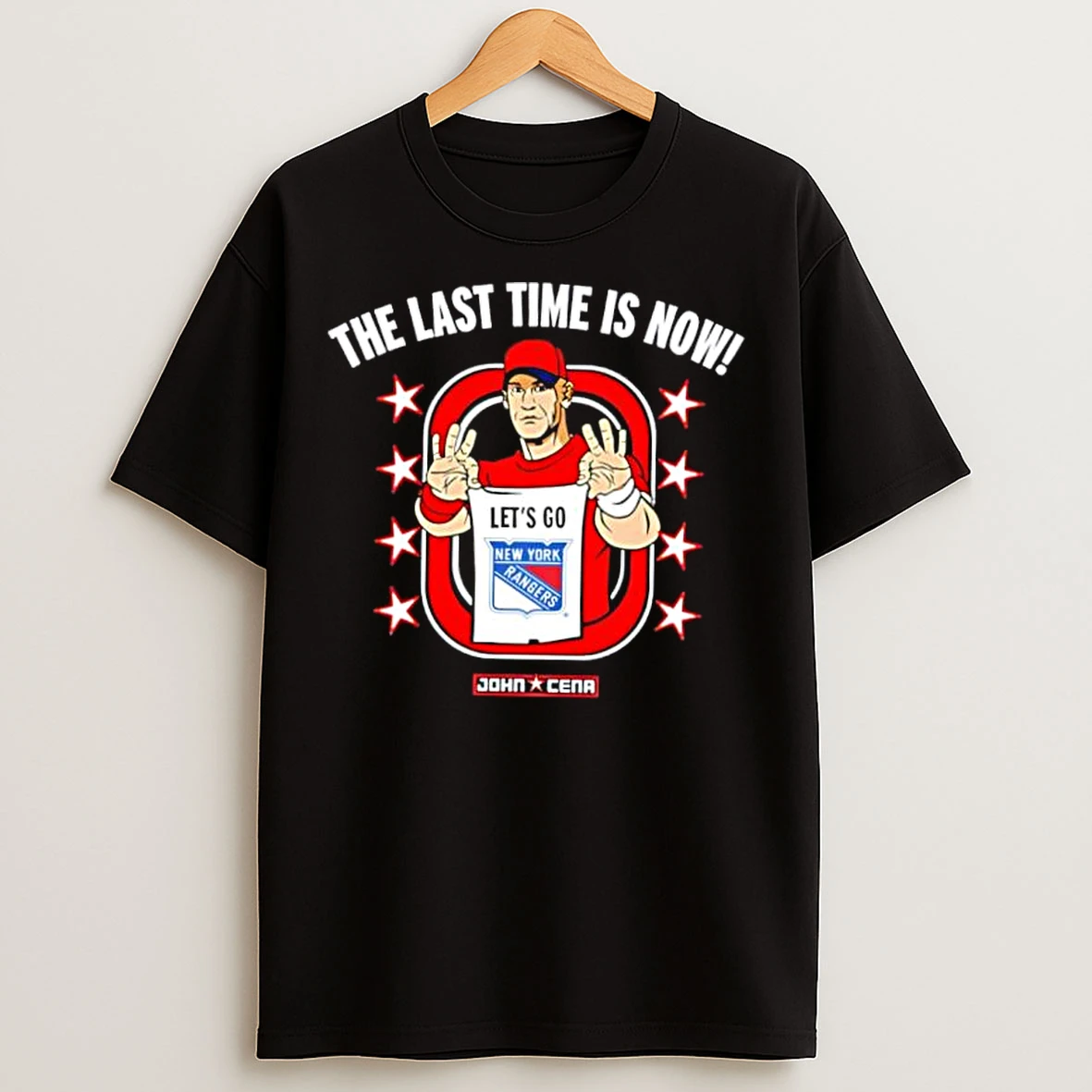 Classic John Cena The Last Time Is Now Lets Go New York Rangers T Shirts
