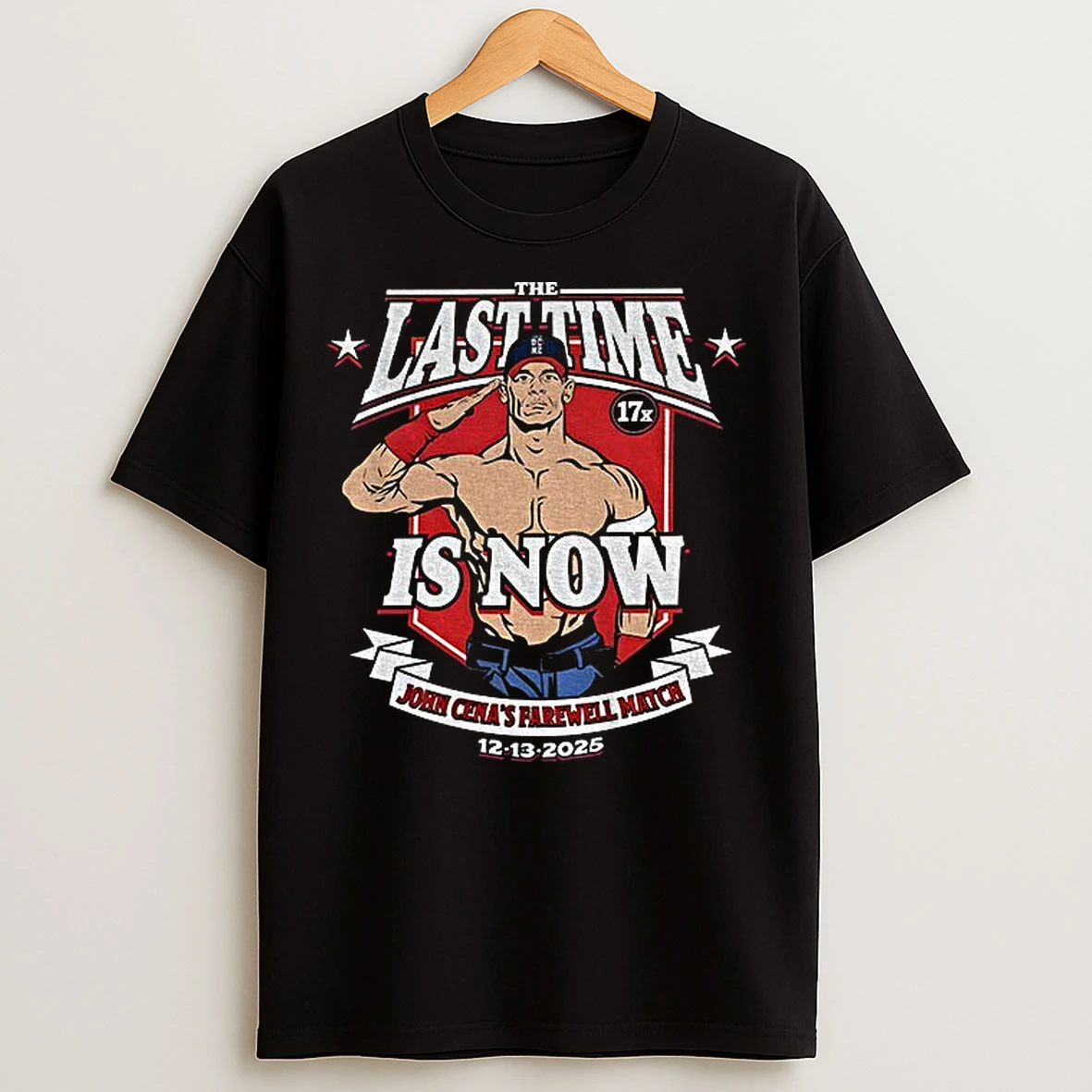 Classic John Cenas Farewell Tour Match In Washington Dc Dec 13 2025 Ucme T Shirts