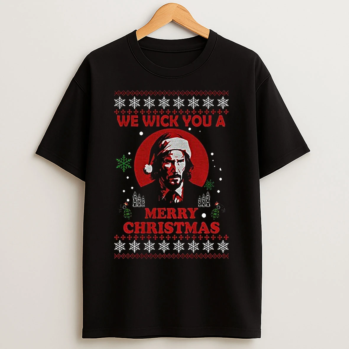Classic John Wick We Wick You A Merry Christmas T Shirts