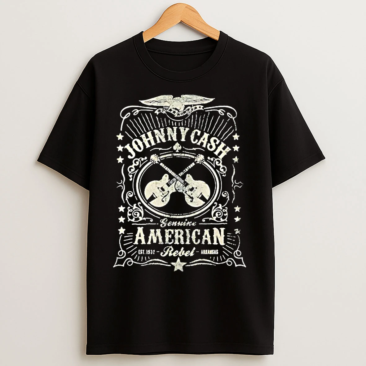 Classic Johnny Cash Genuine American Rebel T Shirts