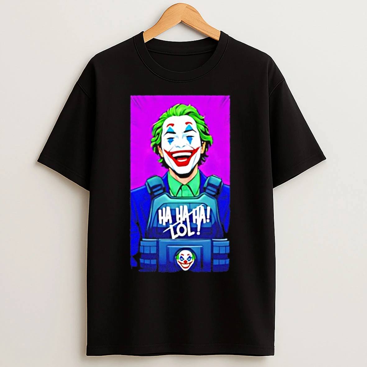 Classic Joker Paul Miller Ha Ha Ha Lol Clown T Shirts