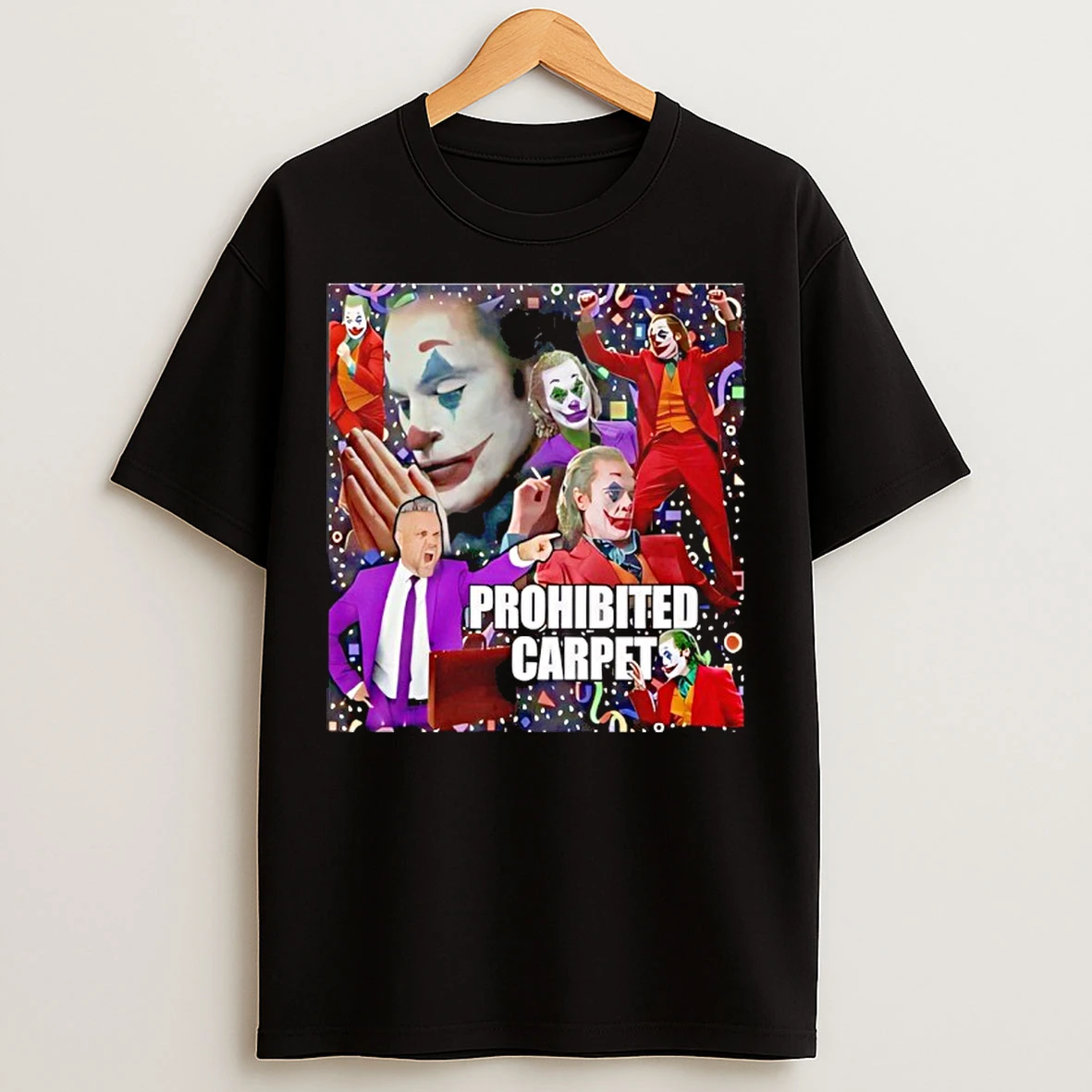 Classic Joker Prohibited Carpet T Shirts