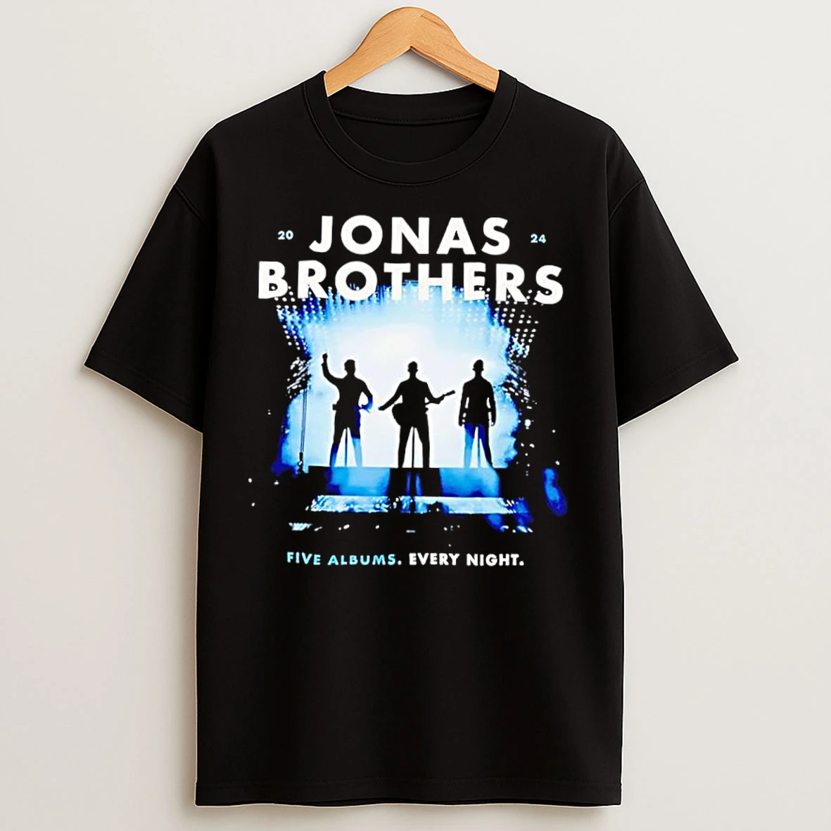 Classic Jonas Brothers Five Albums Every Night T Shirts