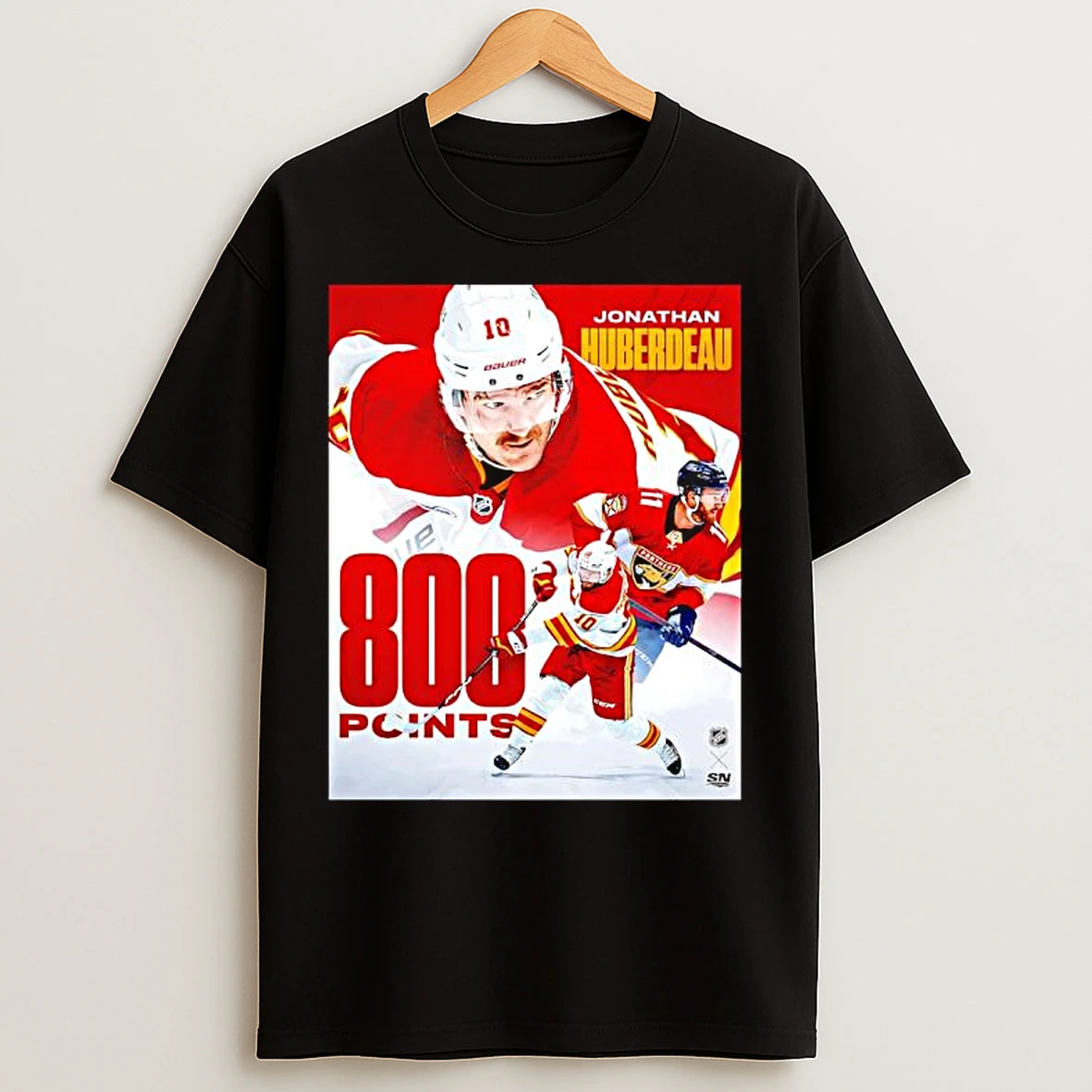 Classic Jonathan Huberdeau Calgary Flames Ice Hockey 800 Nhl Points T Shirts