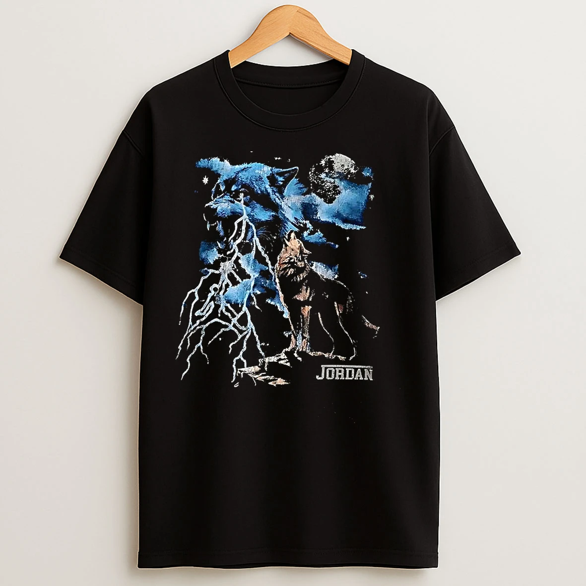 Classic Jordan 5 Wolf T Shirts