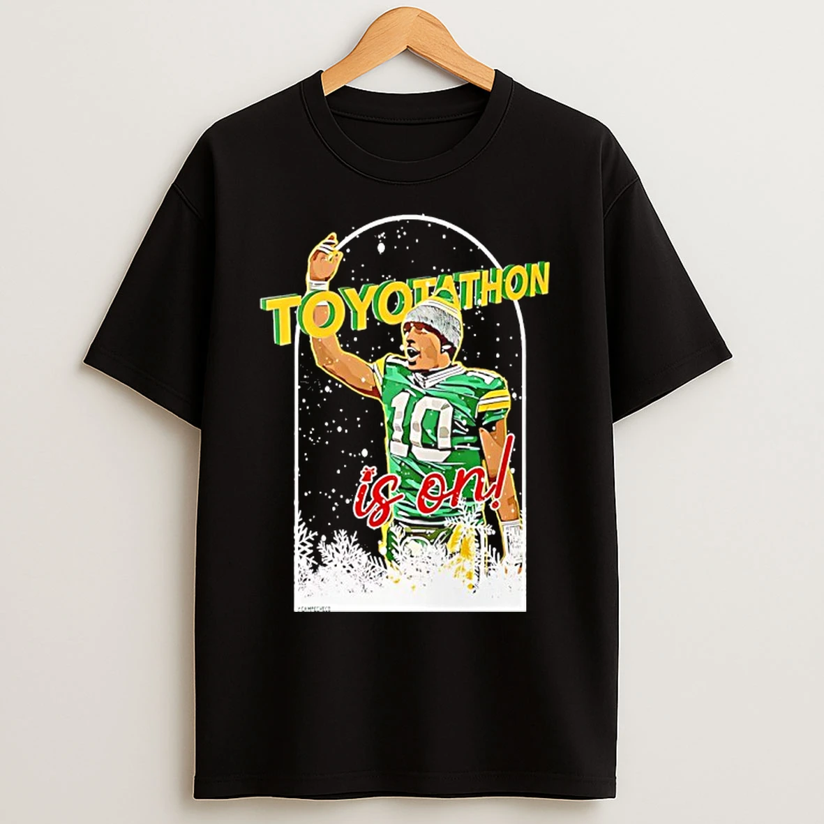 Classic Jordan Love Green Bay Packers Toyotathon Is On Christmas T Shirts