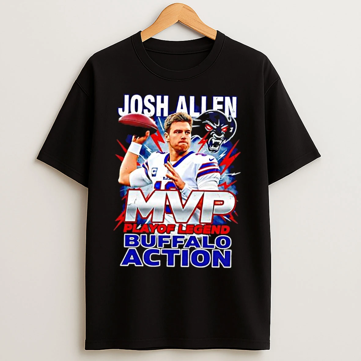 Classic Josh Allen Mvp Action Buffalo Playoff Legend T Shirts