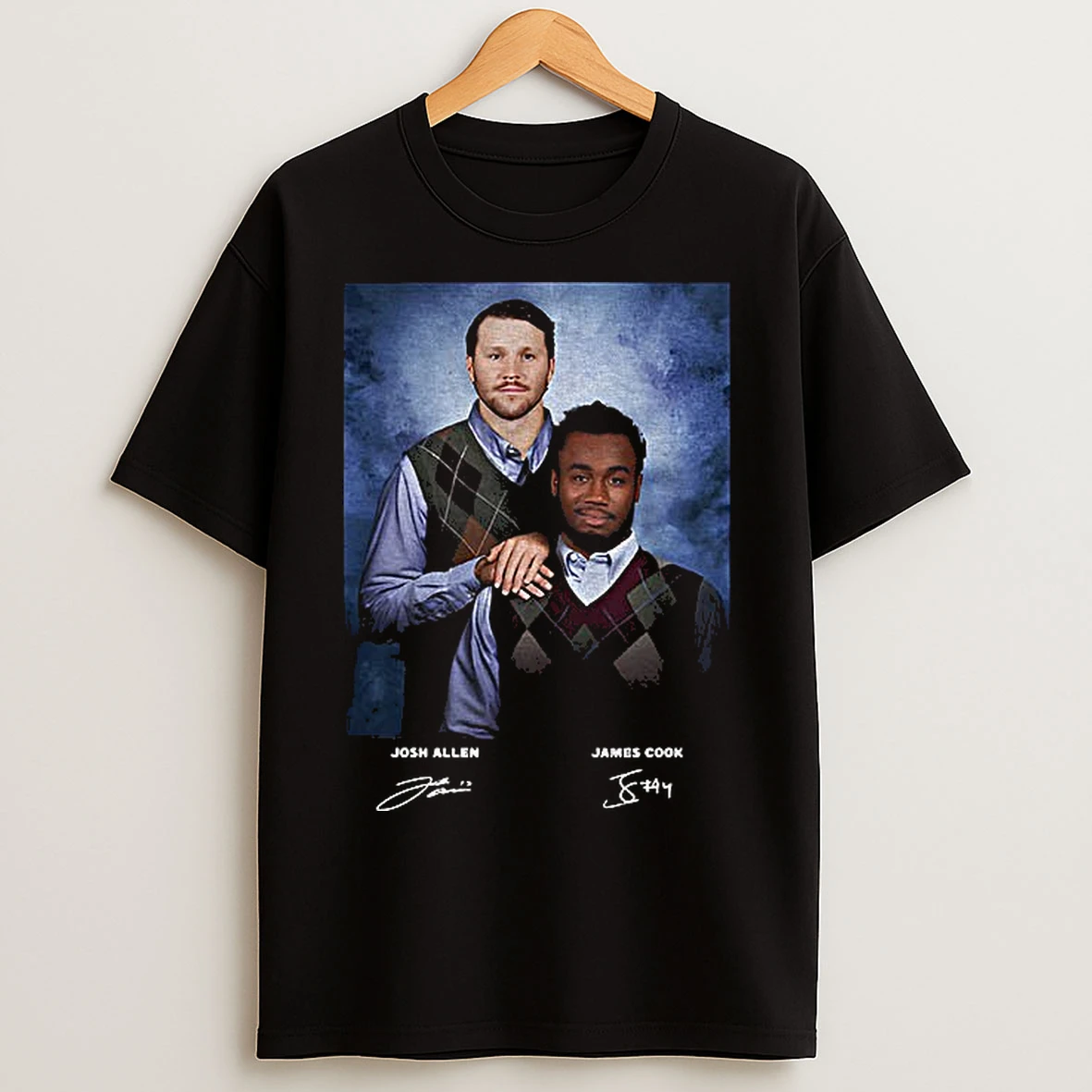 Classic Josh Allen And James Cook Buffalo Bills Football Step Brothers Signatures Vintage T Shirts