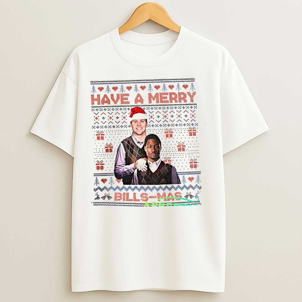 Classic Josh Allen And Stefon Diggs Buffalo Bills Stepbrothers Have A Merry Bills Mas Christmas T Shirts