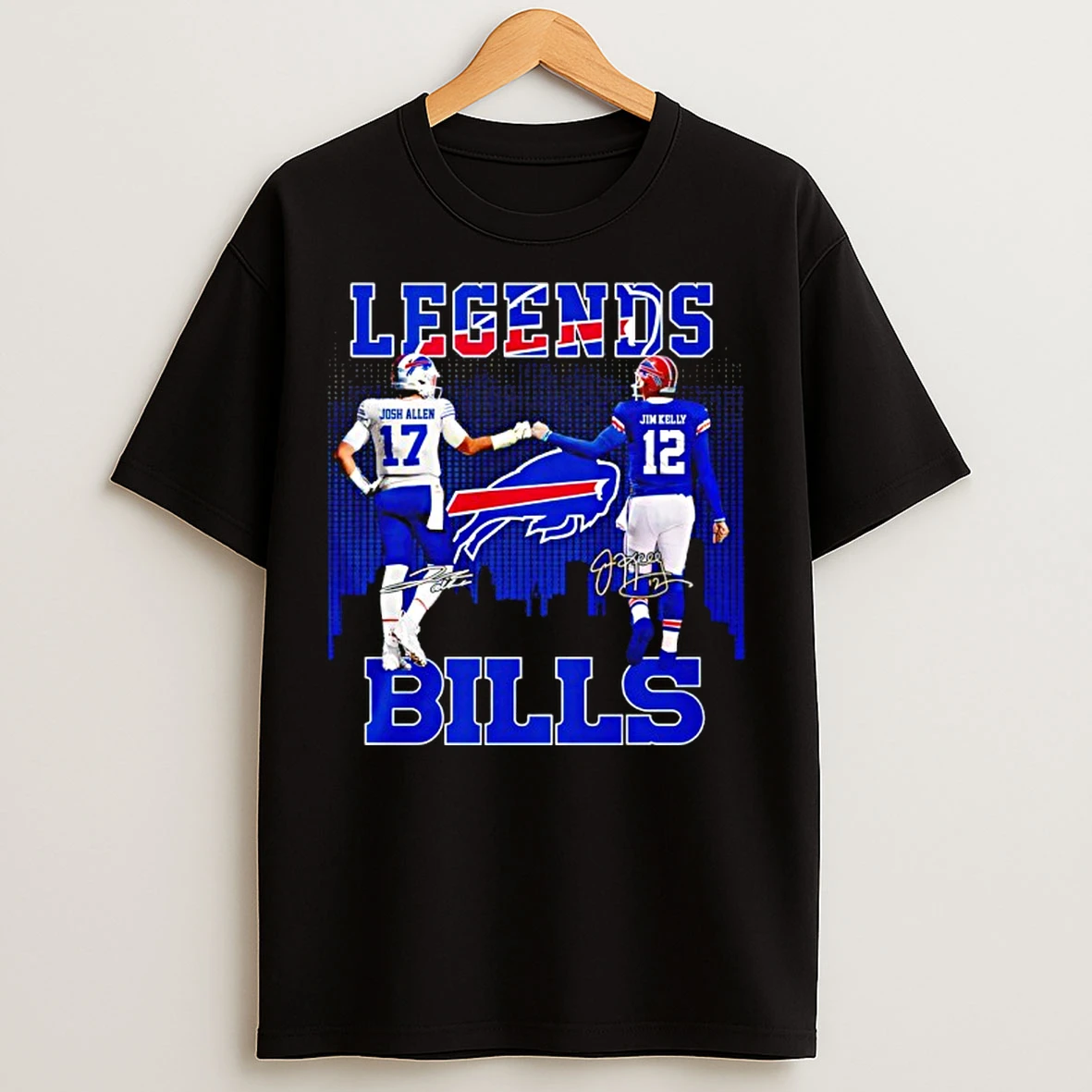 Classic Josh Allen X Jim Kelly Legends Buffalo Bills T Shirts