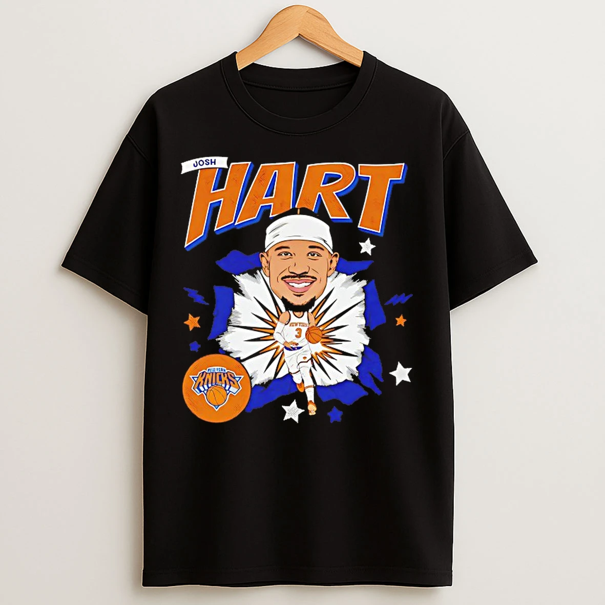 Classic Josh Hart New York Knicks Caricature T Shirts