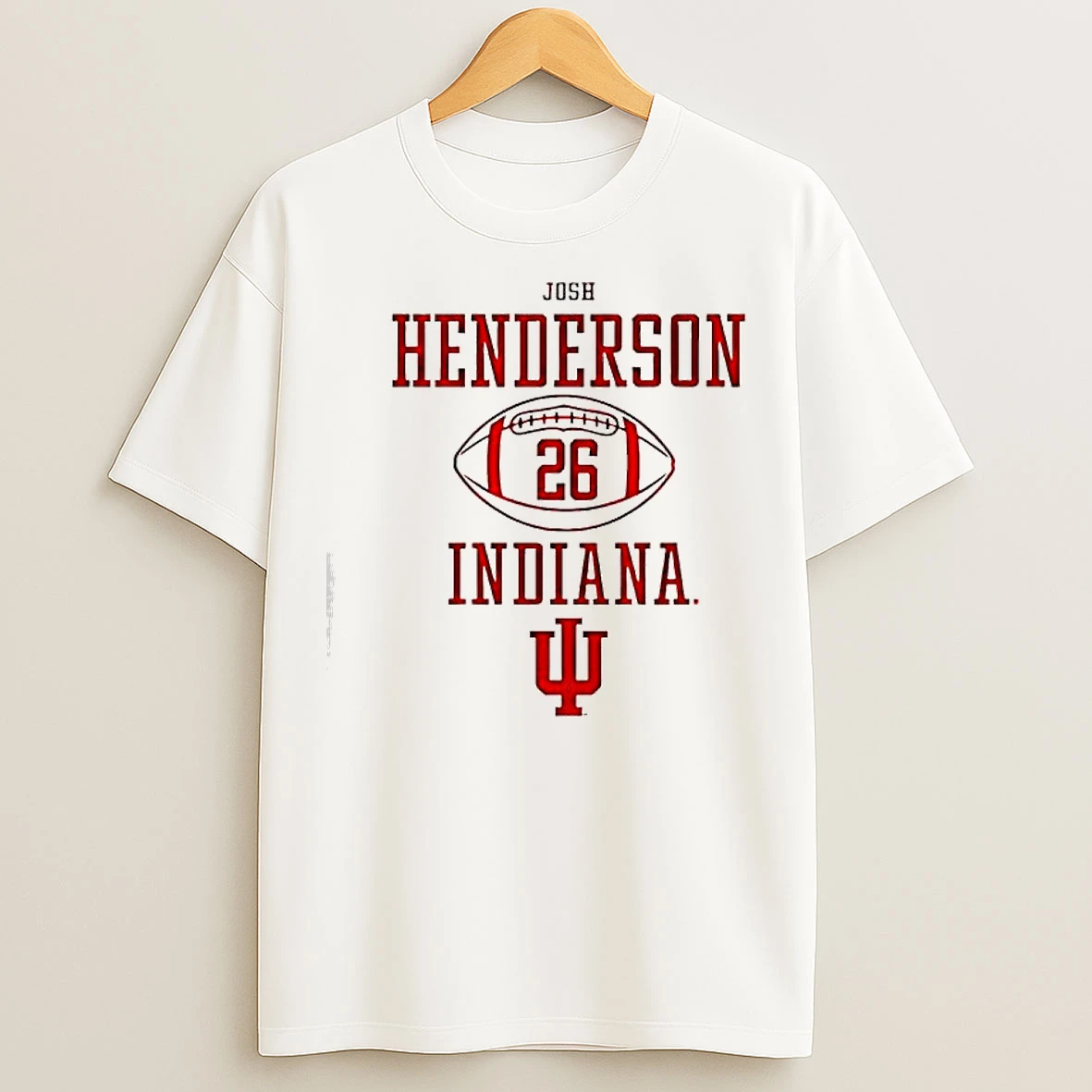 Classic Josh Henderson Indiana Hoosiers Logo T Shirts