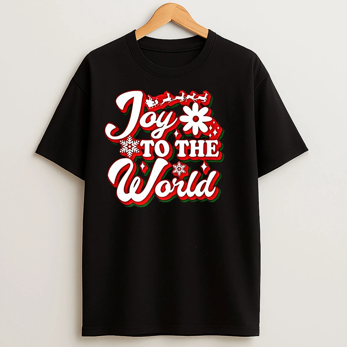 Classic Joy To The World Merry Christmas T Shirts