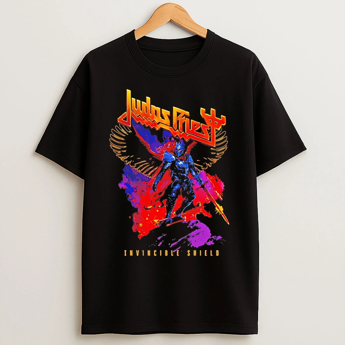 Classic Judas Priest Invincible Shield Tour T Shirts