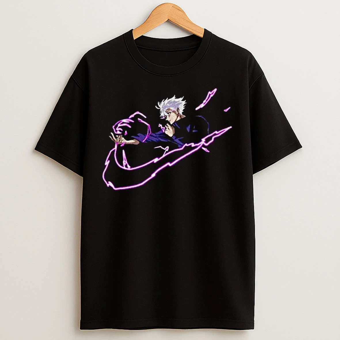 Classic Jujutsu Kaisen Anime Gojo Nike Logo T Shirts