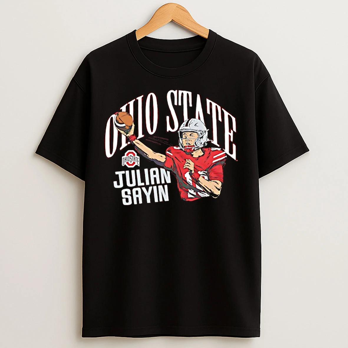 Classic Julian Sayin 10 Ohio State Buckeyes Football Cartoon T Shirts