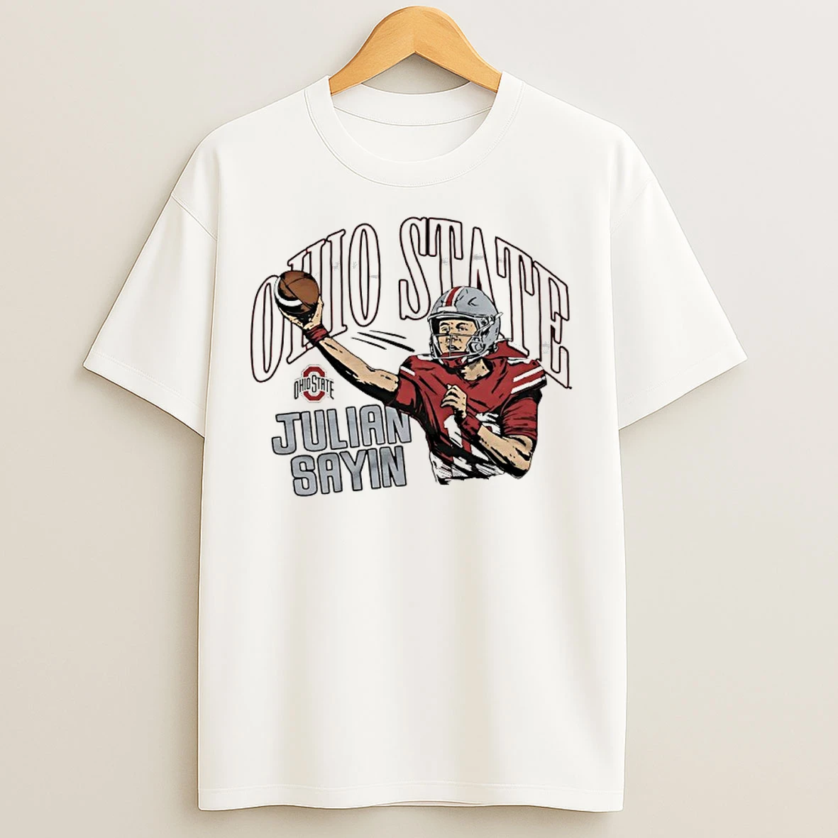 Classic Julian Sayin Ohio State Buckeyes Player Graphic T Shirts