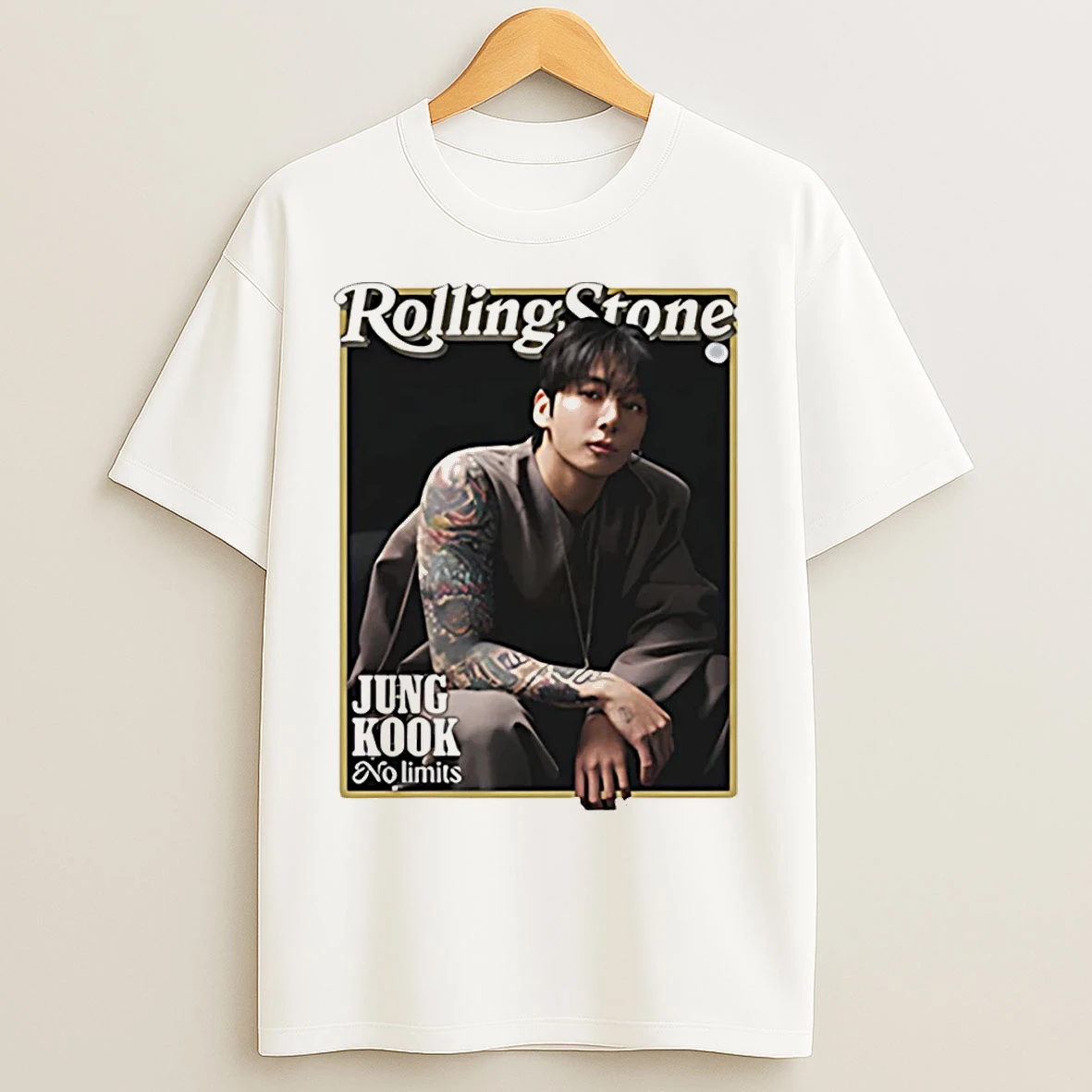 Classic Jung Kook No Limits Rolling Stone T Shirts